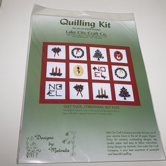 VTG Quilling Kit Christmas #243 Lake City Craft Co - Picture 11 of 12